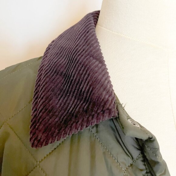 Barbour Heritage Liddesdale Quilted Barn Jacket - Olive Green Size XXS - Picture 6 of 10